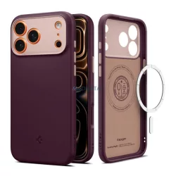   HUSĂ! - SPIGEN NANO POP Silicone Phone Cover (Camera Protector, MagSafe) BURGUNDY Apple iPhone 17 Pro Max