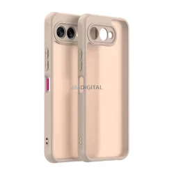   HUSĂ! - Silicon protector de telefon (spate din plastic, călcâi cu pernă de aer, mat) NARANCSSÁRGA T Phone 3 5G