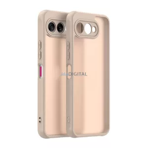 HUSĂ! - Silicon protector de telefon (spate din plastic, călcâi cu pernă de aer, mat) NARANCSSÁRGA T Phone 3 5G