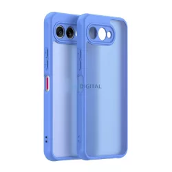   HUSĂ! - Silicon protector de telefon (spate din plastic, colț pernă de aer, mat) LIGHT BLUE T Phone 3 5G