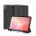 HUSĂ! - DUX DUCIS DOMO husă verticală, efect piele (FLIP activ, deschidere laterală, TRIFOLD, suport pentru birou, suport pentru pix) NEGRU Samsung Galaxy Tab S11 5G (SM-X736B), Galaxy Tab S11 WIFI (SM-X730)