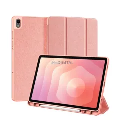   HUSĂ! - DUX DUCIS DOMO Carcasă permanentă cu efect de piele (FLIP activ, deschidere laterală, TRIFOLD, suport pentru birou, suport pentru stilou) RED Samsung Galaxy Tab S11 5G (SM-X736B), Galaxy Tab S11 WIFI (SM-X730)