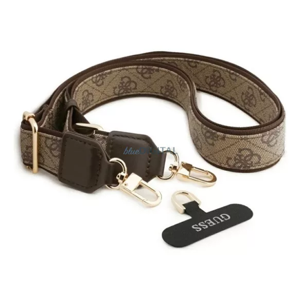 HUSĂ! - GUESS BIG 4G CLASSIC LOGO BIG STRAP METAL BUTTONS silicon protector de telefon (piele efect spate + curea de umăr) FASTENING Apple iPhone 17 Pro