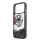 HUSĂ! - KARL LAGERFELD LIQUID GLITTER CHOUPETTE LOGO silicon protector de telefon (pulbere sclipitoare, lichid paiete, MagSafe) BLACK Apple iPhone 17 Pro Max