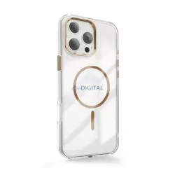   HUSĂ! - Silicon protector de telefon (capac spate din plastic, protector de cameră, MagSafe, colț pernă de aer) GOLD Apple iPhone 17 Pro Max