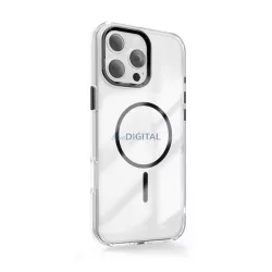  HUSĂ! - Silicon protector de telefon (spate din plastic, protector de cameră, MagSafe, colț pernă de aer) BLACK Apple iPhone 15