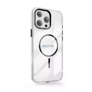 HUSĂ! - Silicon protector de telefon (spate din plastic, protector de cameră, MagSafe, colț pernă de aer) BLACK Apple iPhone 15