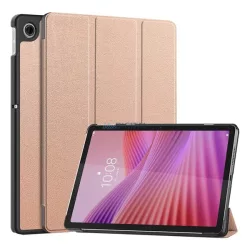   HUSĂ! - Carcasă permanentă, efect piele (FLIP activ, deschidere laterală, TRIFOLD, suport pentru birou) GOLDEN RUSAL Lenovo Tab 10.1 (TB-311FU)