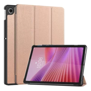 HUSĂ! - Carcasă permanentă, efect piele (FLIP activ, deschidere laterală, TRIFOLD, suport pentru birou) GOLDEN RUSAL Lenovo Tab 10.1 (TB-311FU)