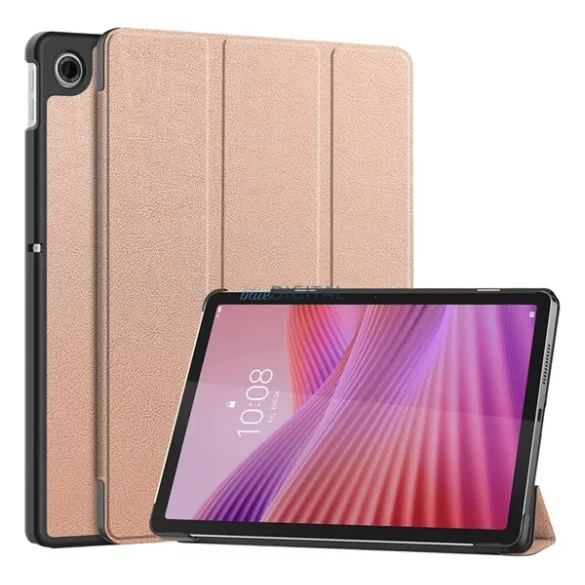 HUSĂ! - Carcasă permanentă, efect piele (FLIP activ, deschidere laterală, TRIFOLD, suport pentru birou) GOLDEN RUSAL Lenovo Tab 10.1 (TB-311FU)