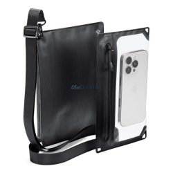   HUSĂ! - Geantă impermeabilă/rezistentă la apă SPIGEN A640, AQUA (universală, IPX8, curea de umăr, 2 buzunare, dimensiune 6.9") NEGRU