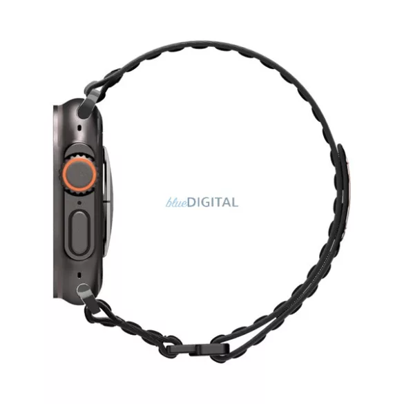 SPIGEN WBF0 Curea (dimensiune personalizată, mare, nailon, velcro, reglabilă) BLACK Apple Watch Series 5 44mm, Watch Series 4 44mm, Watch Series 3 42mm