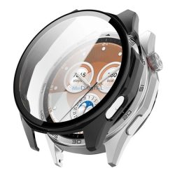   Cadru din plastic (BUMPER, rezistență la șocuri + sticlă de protecție a ecranului) BLACK Huawei Watch GT 6 46mm