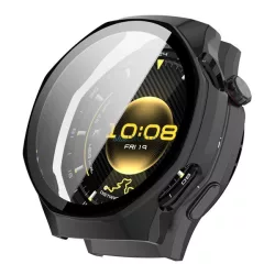   Cadru din plastic (BUMPER, rezistență la șocuri + sticlă de protecție a ecranului) BLACK Huawei Watch GT 6 Pro 46mm