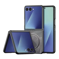   HUSĂ! - DUX DUCIS YIND silicon protector de telefon (rezistent la șocuri, protecția camerei, mat) BLACK Samsung Galaxy Z Flip7 (SM-F766)