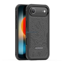   HUSĂ! - DUX DUCIS SHLD apărător silicon telefon protector (rezistență puternică la impact, MagSafe, model de camuflaj) BLACK Apple iPhone Air