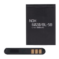   Baterie LI-ION 1000 mAh (compatibilă cu BL-5B) Nokia 7260, Nokia 6080, Nokia 5200, Nokia 3230, Nokia 6020, Nokia 7360, Nokia 5500, Nokia 6060, Nokia 6070, Nokia N80, Nokia 5300, Nokia 5140, Nokia 3220, Nokia N80, Nokia 5300, Nokia 5140, Nokia 3220, 