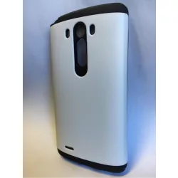 Husa cu spate dur Armor alb pentru LG G3 D855