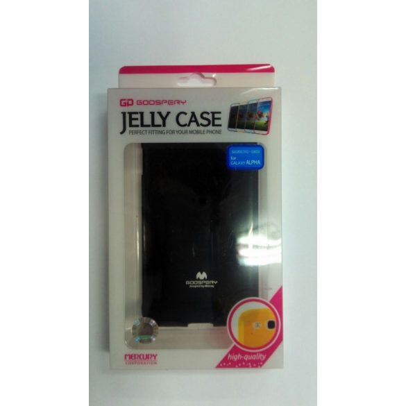 Husa din silicon Samsung G850 Galaxy Alpha Black Mercury Jelly