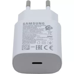   Cap de încărcare rapidă Samsung cu conector Type-C, fabrică, 3A, alb, EP-TA800EWE