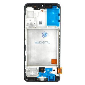 Samsung Galaxy A41 LCD + panou tactil cu ramă, negru, SM-A415