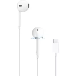   Căști stereo Apple Earpods cu conector Type-C, control volum, alb, ambalate (MYQY3ZM/A)
