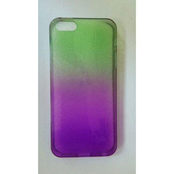 iPhone 5 5S SE verde și violet 0.3mm husă silicon ultra subțire