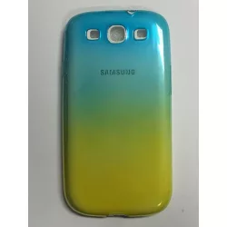   Samsung I9300 I9301 I9305 Galaxy S3/S3 Neo/S3 LTE albastru și galben 0.3mm husă silicon ultra subțire
