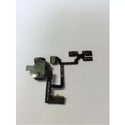   Cablu flexibil pentru volum iPhone 4 4G cu mufă + buton de mute