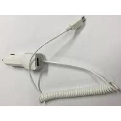   Încărcător universal alb micro usb 1A + 2.1A USB pentru trabucuri