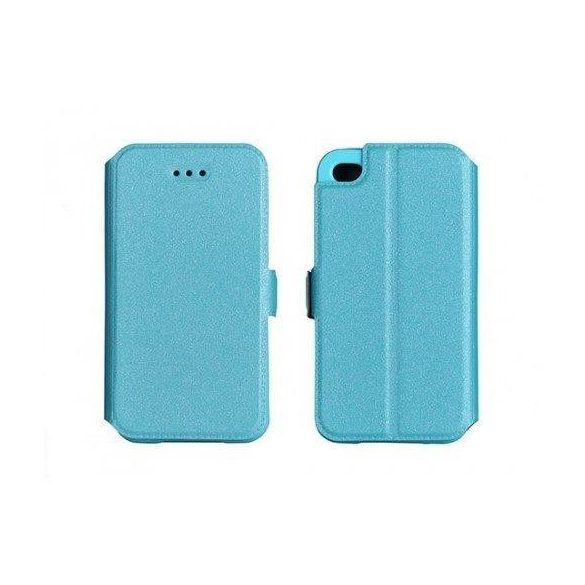 Husa carte din silicon albastru pentru Huawei Y6 II 2016