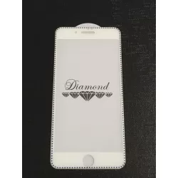   Film Diamond iPhone 7 Plus / 8 Plus (5,5") alb-albastru din sticlă frontală 3D