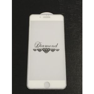 Film Diamond iPhone 7 Plus / 8 Plus (5,5") alb-albastru din sticlă frontală 3D