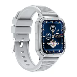   Ceas inteligent Colmi M41 cu curea din silicon, sport, ecran HD de 1,9", rezistență la apă IP67, gri
