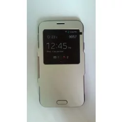Carcasa Samsung G900 Galaxy S5 argintie Armor cu fereastra