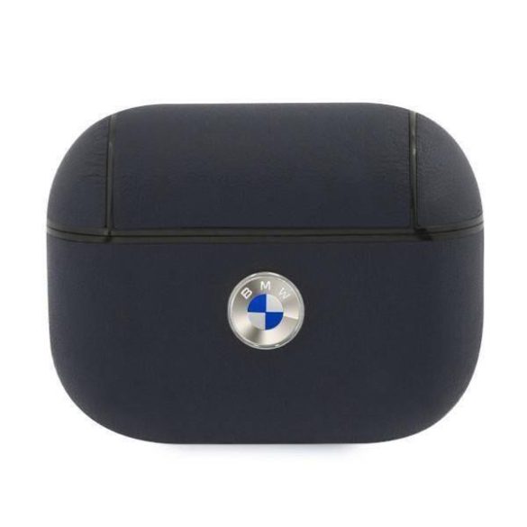 Carcasa din silicon albastru inchis pentru BMW Airpods Pro "BMW logos" cu agatator