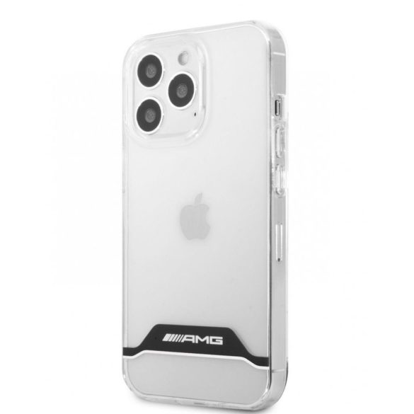 Carcasa AMG pentru iPhone 11 (6,1") transparentă cu dungi albe
