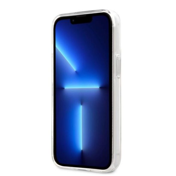 Carcasa AMG pentru iPhone 11 (6,1") transparentă cu dungi albe