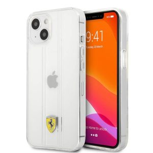 Carcasa din spate transparenta Ferrari "3D Stripes" iPhone 13 Pro Max (6,7")