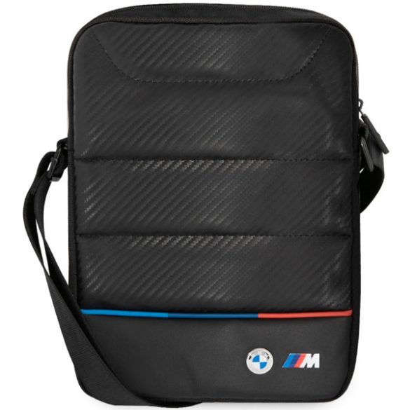 Geanta tableta 10", poate fi agatata pe umar, model carbon tricolor, negru, BMW BMTB10PUCARTCBK