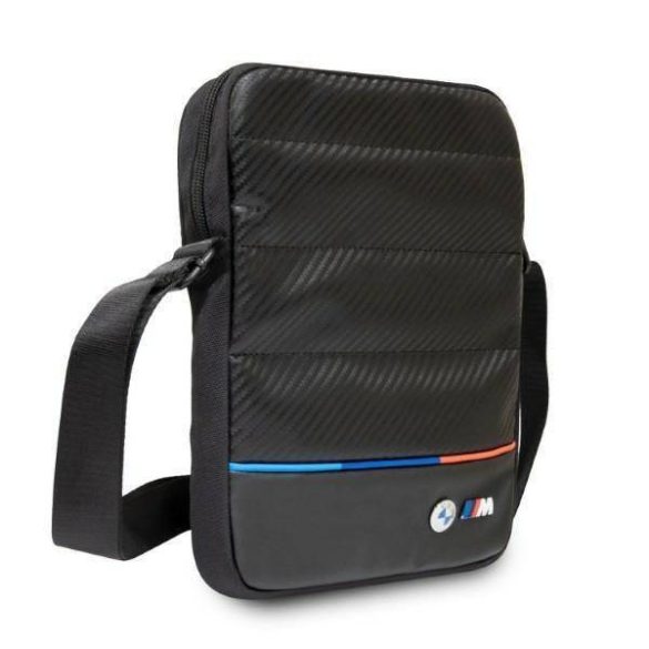 Geanta tableta 10", poate fi agatata pe umar, model carbon tricolor, negru, BMW BMTB10PUCARTCBK