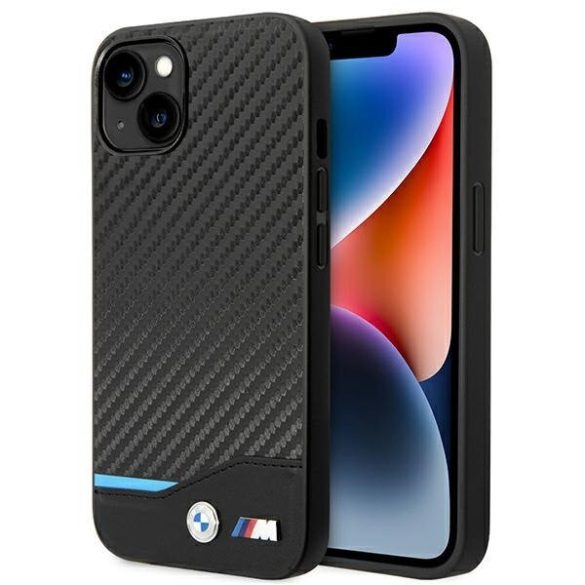 Husă spate iPhone 14 Pro Max (6,7"), neagră, BMW, BMHCP14X22NBCK