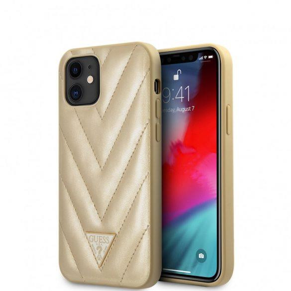 Husă cu spate dur pentru iPhone 12 Mini (5,4") matlasată GUESS V
