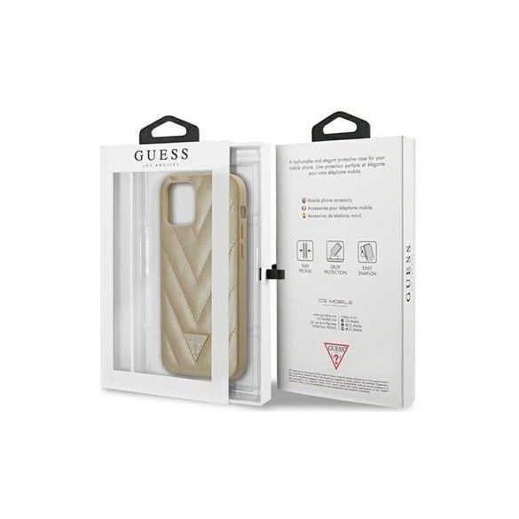 Husă cu spate dur pentru iPhone 12 Mini (5,4") matlasată GUESS V