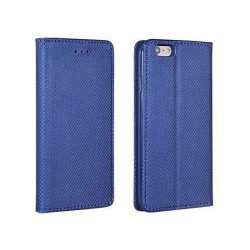   Husă pentru telefon LG K7, husă carte, husă cu deschidere laterală, închidere magnetică, X210, albastru închis