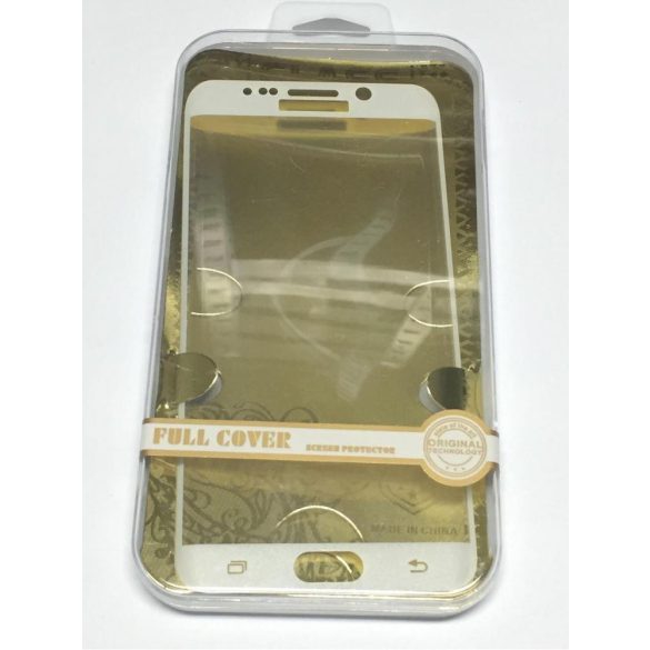 Samsung G928F Galaxy S6 Edge+ folie de sticlă frontală albă îndoită de 0,3 mm