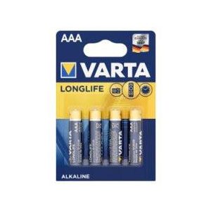 Baterii alcaline Varta Longlife LR03 AAA (4 buc)