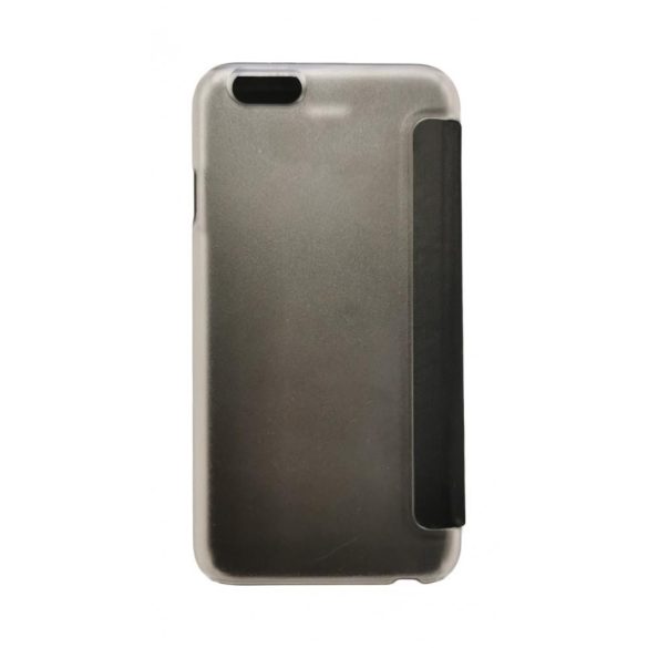 Husă Lausbub pentru iPhone 6 / 6S (4,7"), neagră, cu spate dur transparent