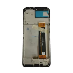   Samsung Galaxy A23 4G LCD + panou tactil cu ramă, negru, SM-A235  - PIESĂ DE SCHIMB!