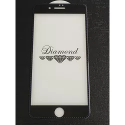   Film Diamond iPhone 7 Plus / 8 Plus (5,5") negru-albastru din sticlă frontală 3D